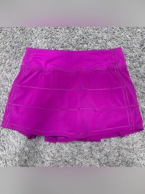 Lulelemon Fuschia Pace Rival tennis Skirt sz. 4